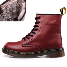 Load image into Gallery viewer, Top quality split Leather Women Boots Brand Snow Boots