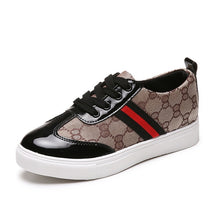 Load image into Gallery viewer, PU Lace-up Ladies Shoes Comfortable Flat Shoes Women